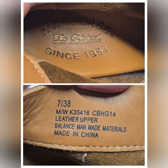 Kork Ease Natalya Wedge Boots In Cognac Brown Leather Women's 7 - Picture 7 of 8